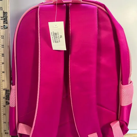 Cute Pink Bunny Character Kids Backpack Labubu Skull Heart Adjustable School Bag - Picture 2 of 2